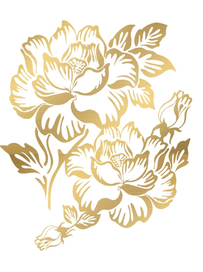 Tatouage éphémère - Effet or  