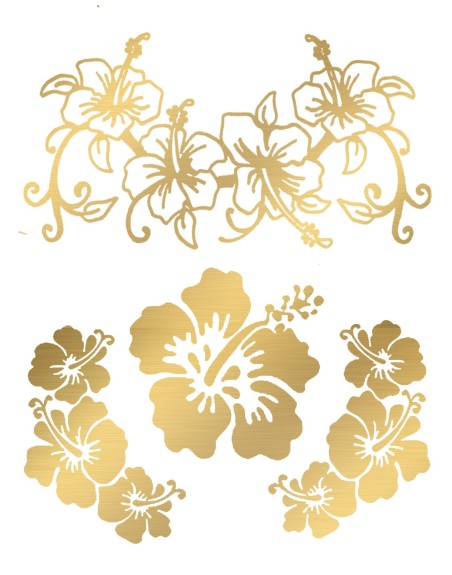 Tatouage éphémère - Effet or  