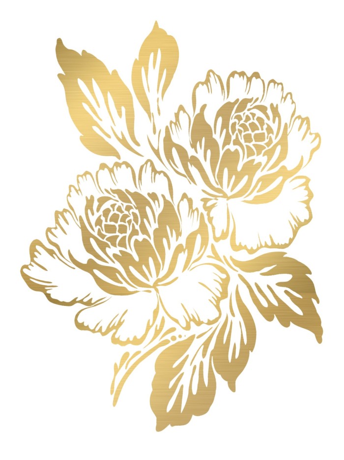 Tatouage éphémère - Effet or  