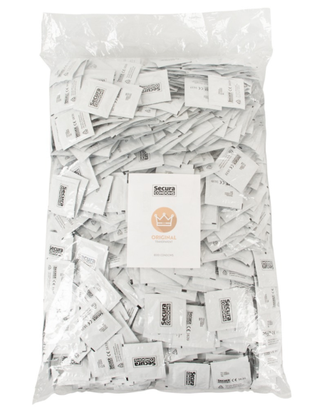 Lot de 1000 préservatifs latex lubrifiés 53 mm 