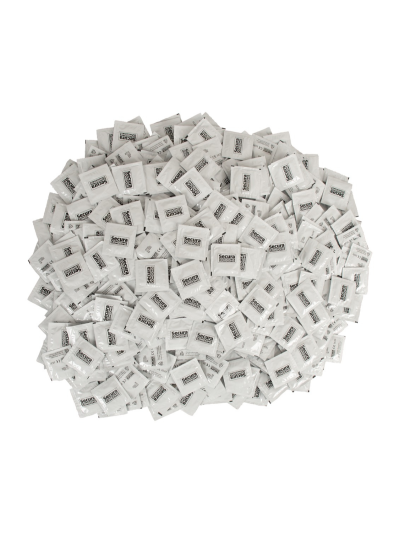 Lot de 1000 préservatifs latex lubrifiés 53 mm 