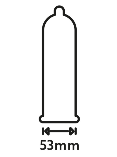 Lot de 1000 préservatifs latex lubrifiés 53 mm 