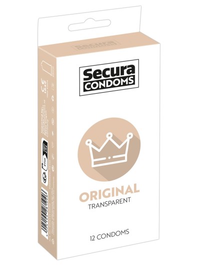 Préservatifs lubrifiés, en latex x12 avec réservoir ORIGINAL 53 mm 