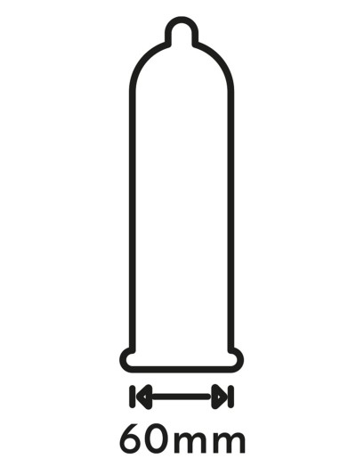 Préservatifs lubrifiés en latex x12 avec réservoir Extra Large 60 mm 