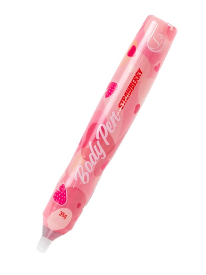 Stylo corporel bodypaint comestible fraise 