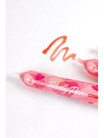 Stylo corporel bodypaint comestible fraise 