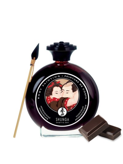 Peinture de corps comestible chocolat 100ml 