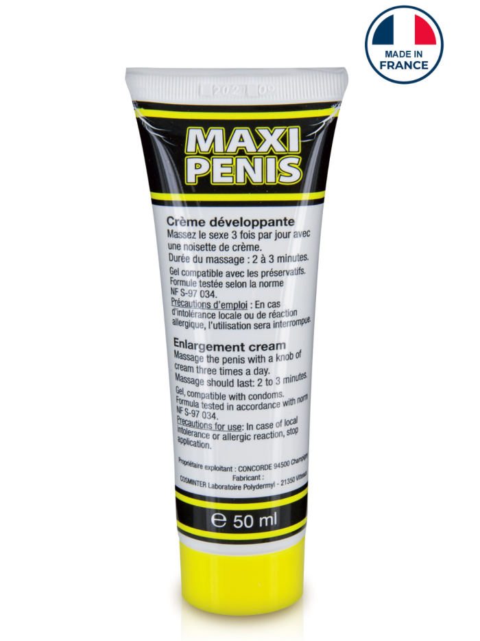 Crème Développante Homme Maxi Pénis 50 ml