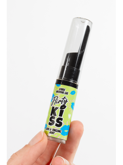 Gels pour Sexe Oral Fraise  Menthe  Flirty Kiss 2×8 gr Secret Play