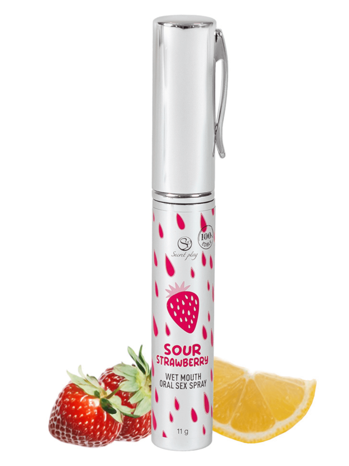 Spray Sexe Oral Fraise Acidulée Bouche Humide 11gr Secret Play