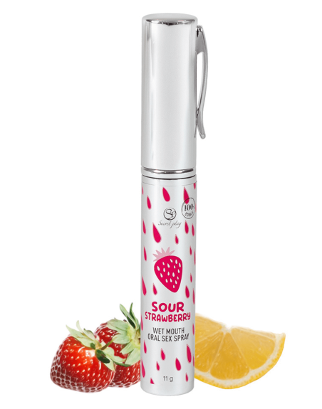 Spray Sexe Oral Fraise Acidulée Bouche Humide 11gr Secret Play