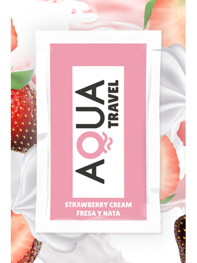 Dosette lubrifiant à base d'eau saveur fraise à la crème 6 ML 