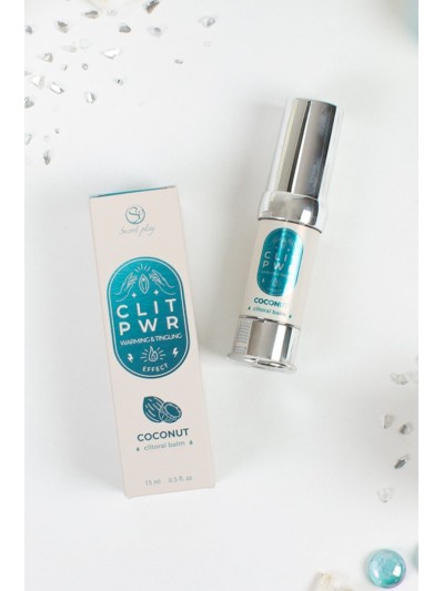 Baume stimulant chauffant pour clitoris Noix de coco 15ml 