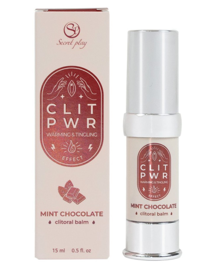 Baume stimulant chauffant pour clitoris Menthe Chocolat 15ml 