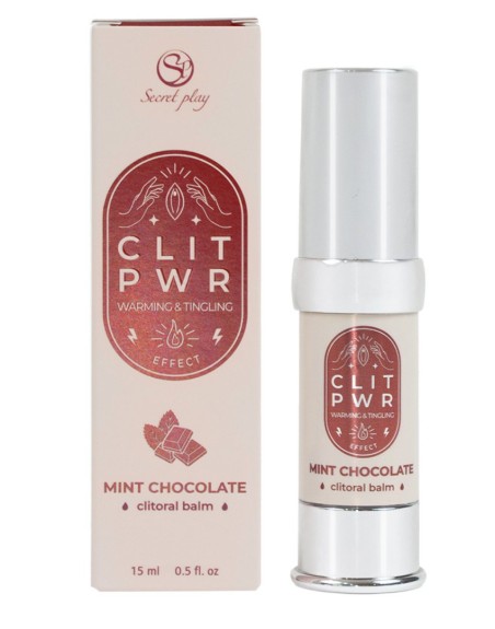 Baume stimulant chauffant pour clitoris Menthe Chocolat 15ml 