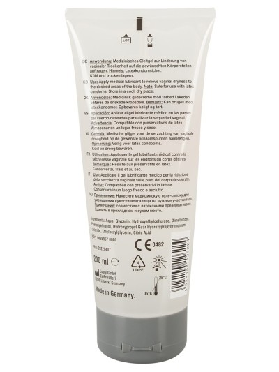 Gel lubrifiant PERFORMANCE à base d'eau et de silicone, végétalien 200ml 