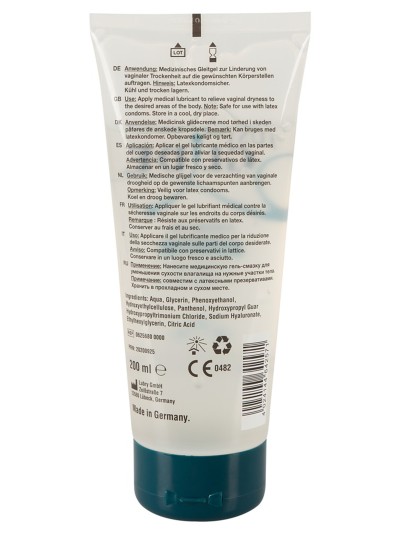Gel lubrifiant PREMIUM à base d'eau, végétalien 200ml 