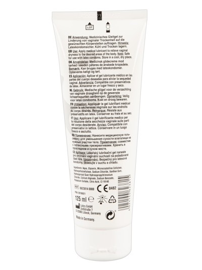 Gel lubrifiant à base d'eau imitation sperme 125 ml 