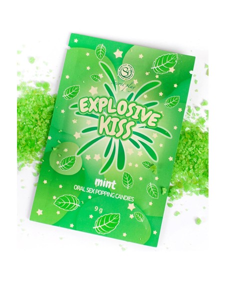 Bonbons pétillants à la menthe spécial sexe oral 