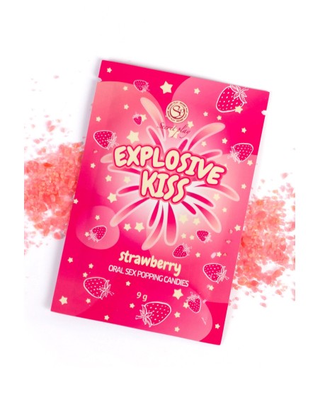 Bonbons pétillants à la fraise spécial sexe oral 