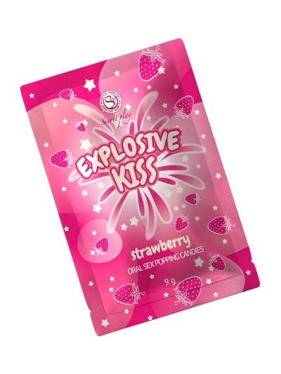 Bonbons pétillants à la fraise spécial sexe oral 