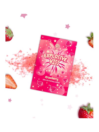 Bonbons pétillants à la fraise spécial sexe oral 