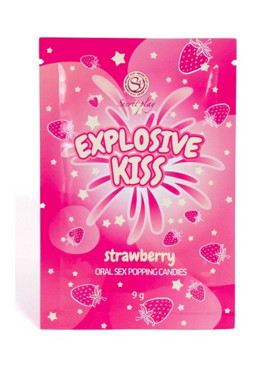 Bonbons pétillants à la fraise spécial sexe oral 