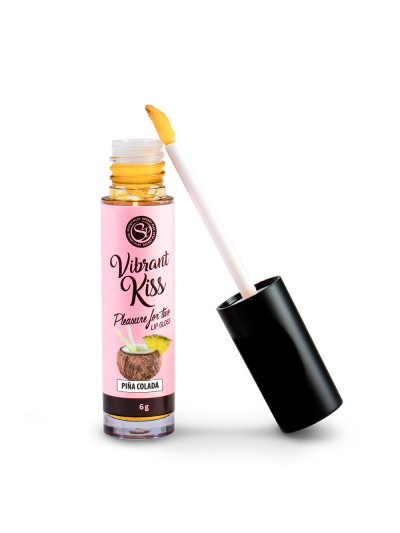 Gloss sexe oral vibrant Pina Colada 100% comestible 