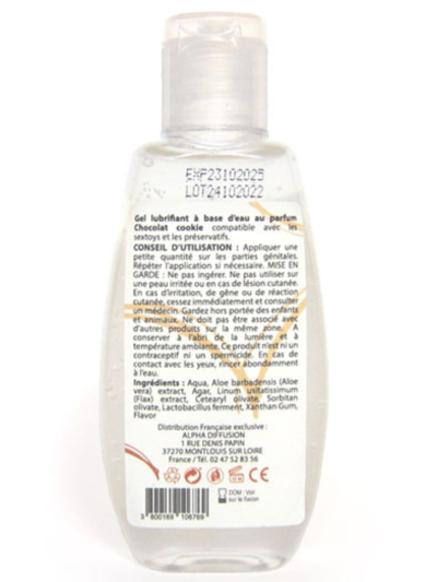 Lubrifiant à base d'eau 100% naturel Chocolat Cookie 90 ml 