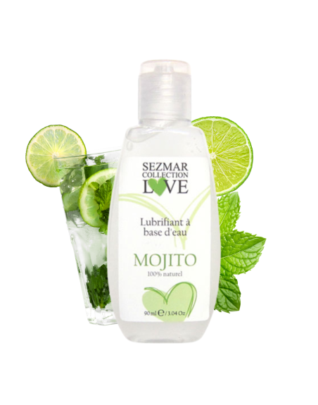 Lubrifiant à base d'eau 100% naturel Mojito 90 ml 