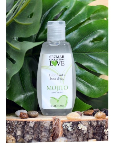 Lubrifiant à base d'eau 100% naturel Mojito 90 ml 