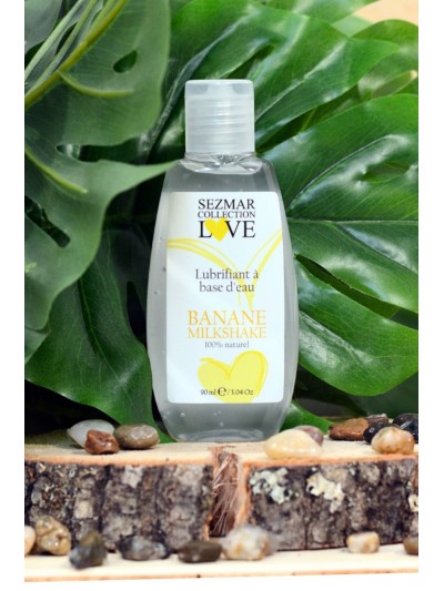 Lubrifiant à base d'eau 100% naturel Banane Milkshake 90 ml 