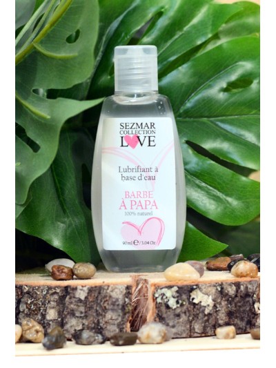 Lubrifiant à base d'eau 100% naturel Barbe à Papa 90 ml 