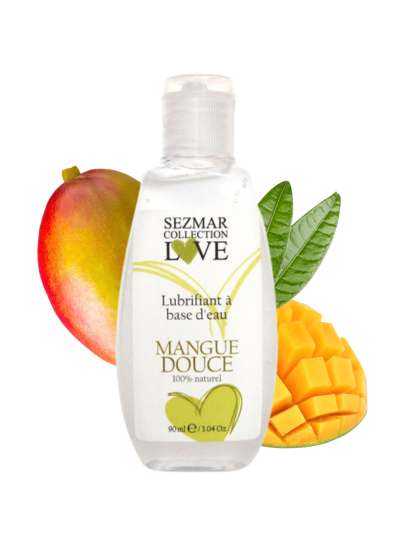 Lubrifiant à base d'eau 100% naturel Mangue Douce 90 ml 