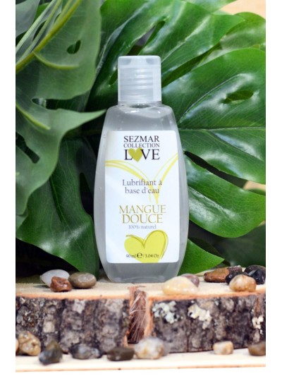 Lubrifiant à base d'eau 100% naturel Mangue Douce 90 ml 
