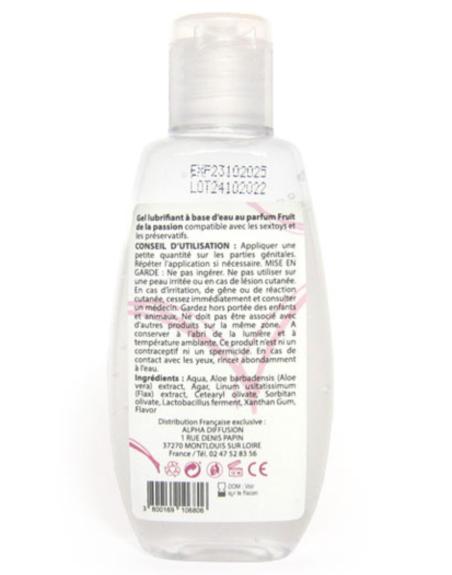 Lubrifiant à base d'eau 100% naturel Fruit de la passion 90ml 