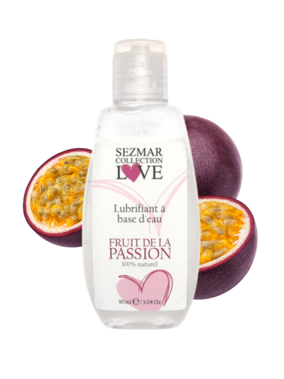 Lubrifiant à base d'eau 100% naturel Fruit de la passion 90ml 