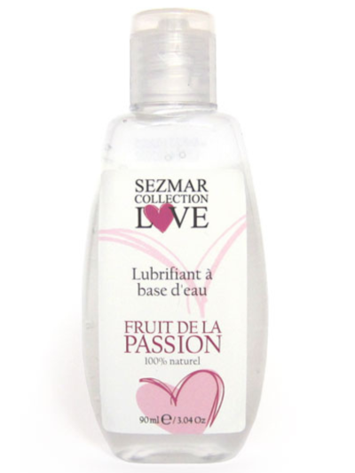 Lubrifiant à base d'eau 100% naturel Fruit de la passion 90ml 