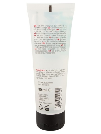 Lubrifiant à base d'eau et d'hyaluronate de sodium 80 ml 