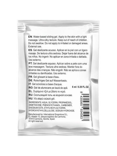 Dosette gel à base d'eau, dilatation anal 6 ML 