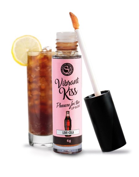 Gloss sexe oral vibrant au cola 100% comestible 