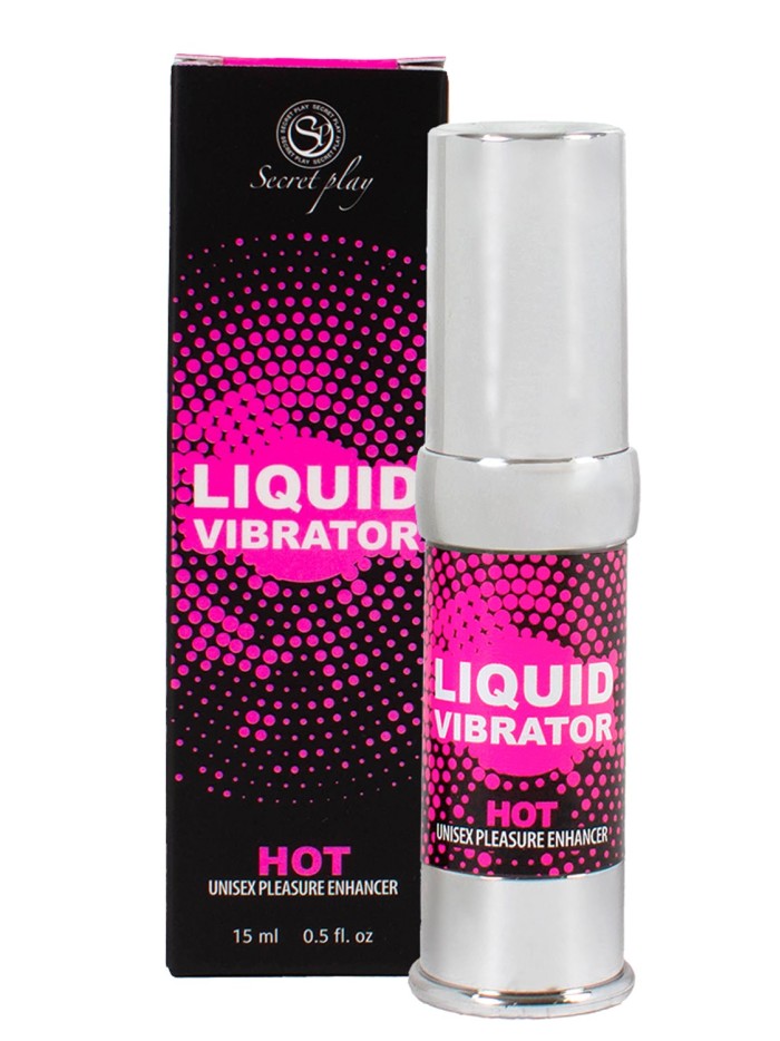Liquide vibrant effet chauffant arôme fraise à la crème unisexe 15ml 