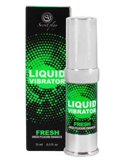 Liquide vibrant effet frais à la menthe unisexe 15ml 