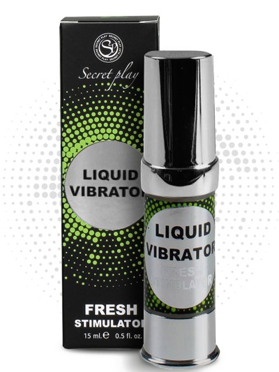 Liquide vibrant effet frais à la menthe unisexe 15ml 