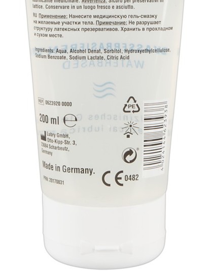 Lubrifiant à base d'eau végétalien 200ml 