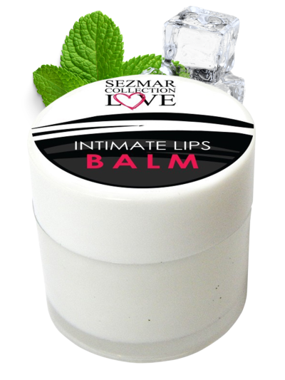 Baume de plaisir menthe effet froid pour lèvres intimes 100% naturel 50 ml 