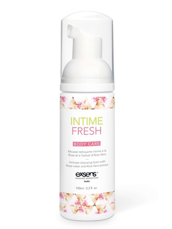 Mousse nettoyante intime à la rose de Damas et à l'extrait d'Aloe Vera 150ml 