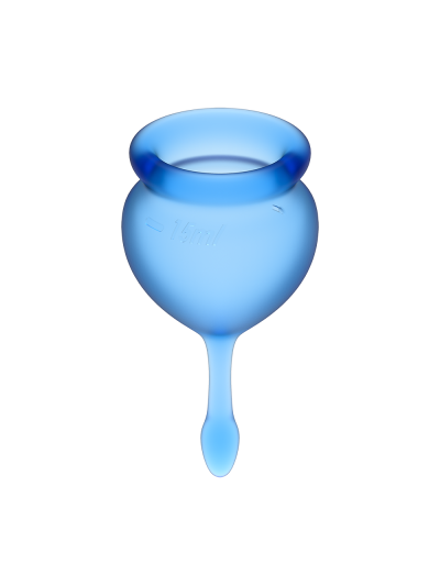 2 coupes menstruelles Satisfyer Dark Bleu FEEL GOOD 