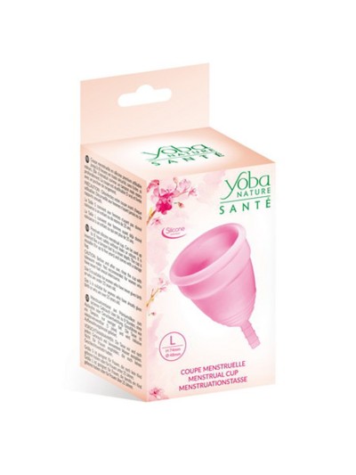 Coupe menstruelle rose taille L  Yoba Nature 