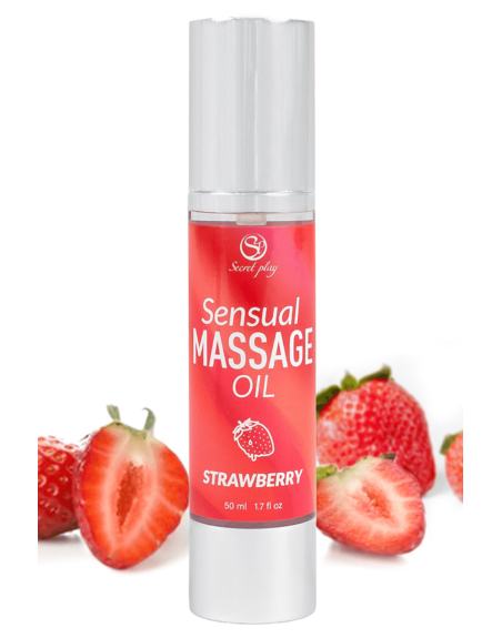 Huile de massage fraise 50 ml Secret Play